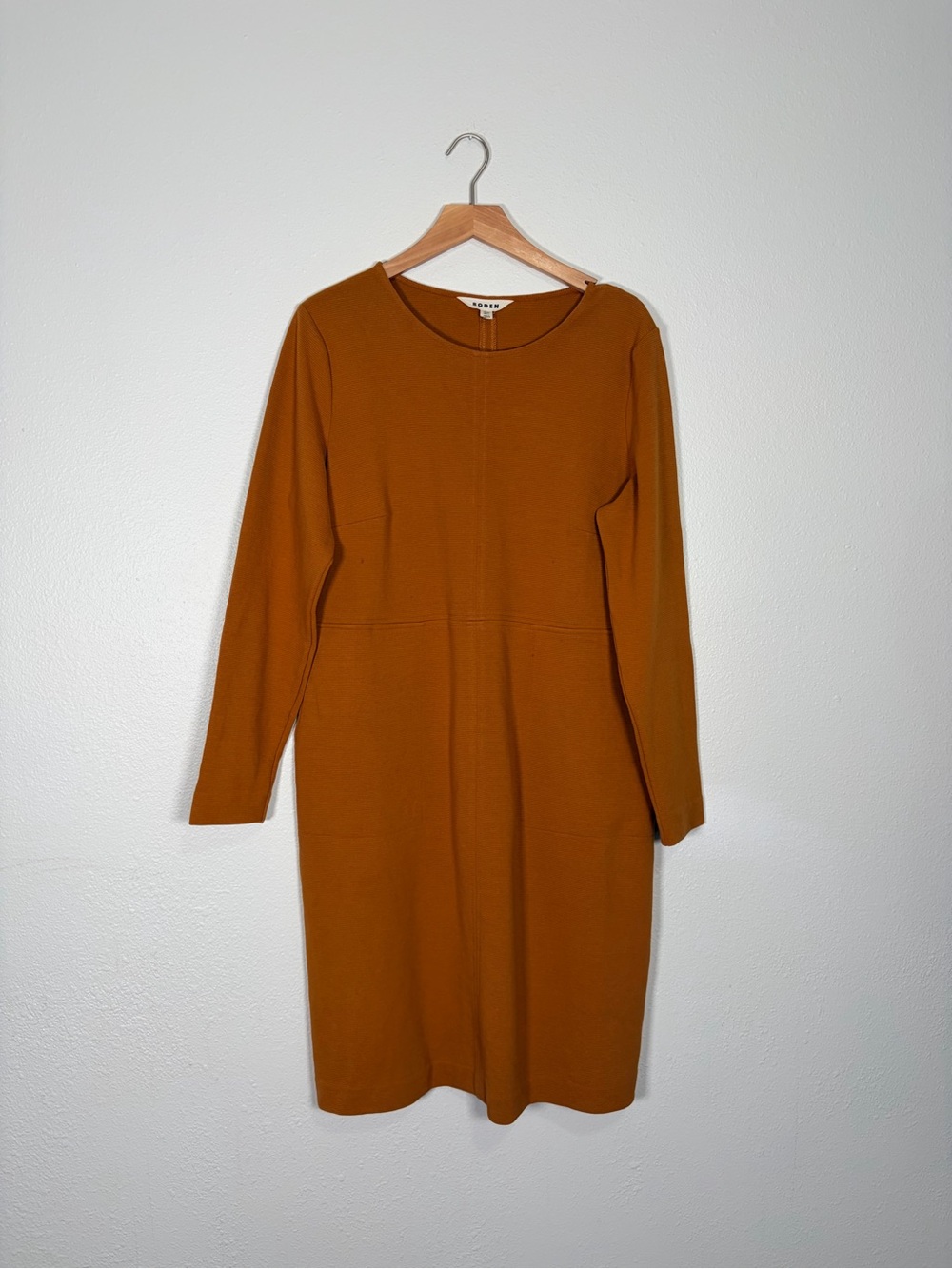 Boden Cornelia Ottoman Long-Sleeve Shift Dress Size 14 - Picture 4 of 8